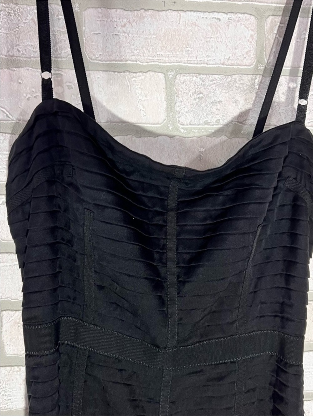 Dolce & Gabanna Black Dress with Pleated Bodice